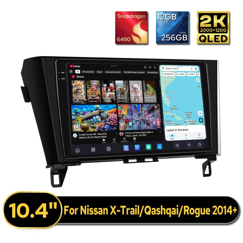 Nissan X-Trail Qashqai 2014 Android Autoradio