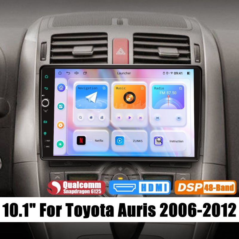 toyota auris plug and play radio