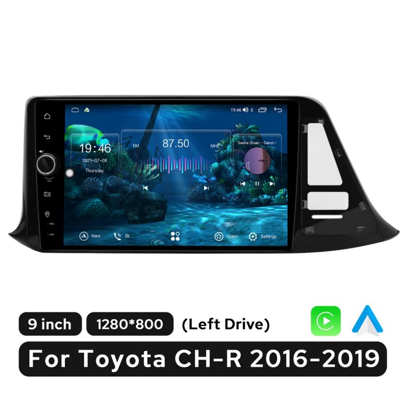 Joying 9 Inch 2016-2019 Toyota CH-R Head Unit 4GB+64GB Left Drive Radop