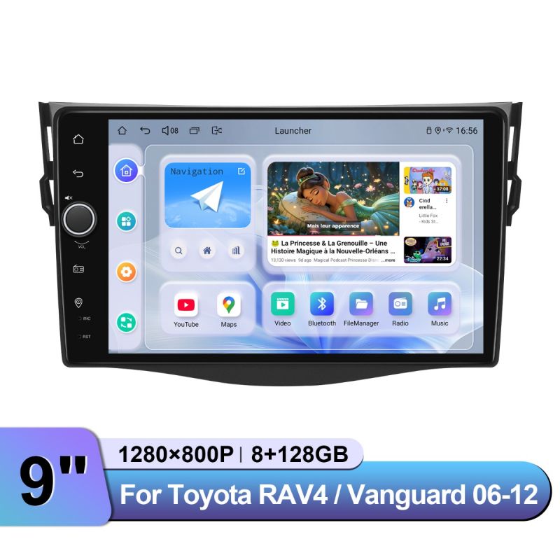2 din head unit android auto system