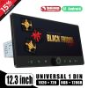 12.3 Inch Wide-Screen Car Radio Single Din 4G LTE Android 12 Head Unit with HDMI Output