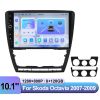 10 Inch Android Auto Sat Nav for Skoda Octavia 2007-2009 - Plug & Play+Keep Steering Wheel Control