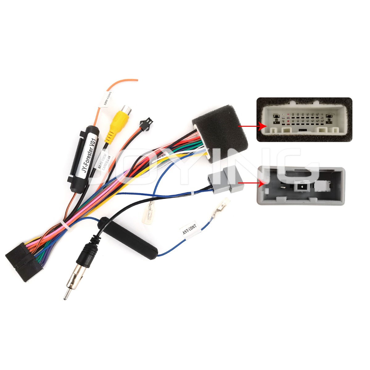 Best Joying Nissan Android Auto Head Unit wiring Cable harness